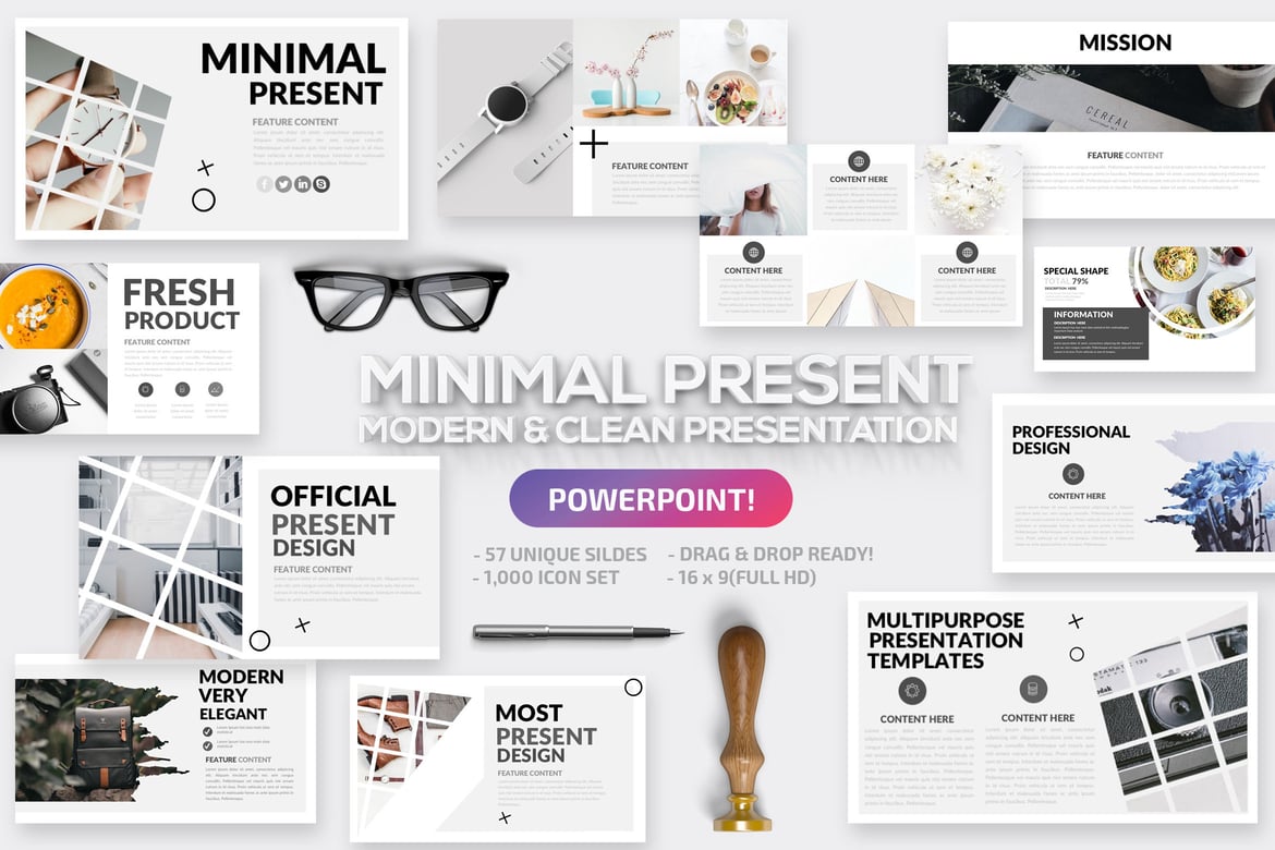 Template Powerpoint Minimalis yang Elegan dan Fungsional