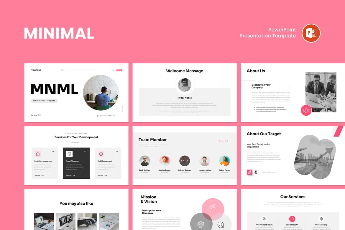 Template PowerPoint Minimalis untuk Presentasi Profesional
