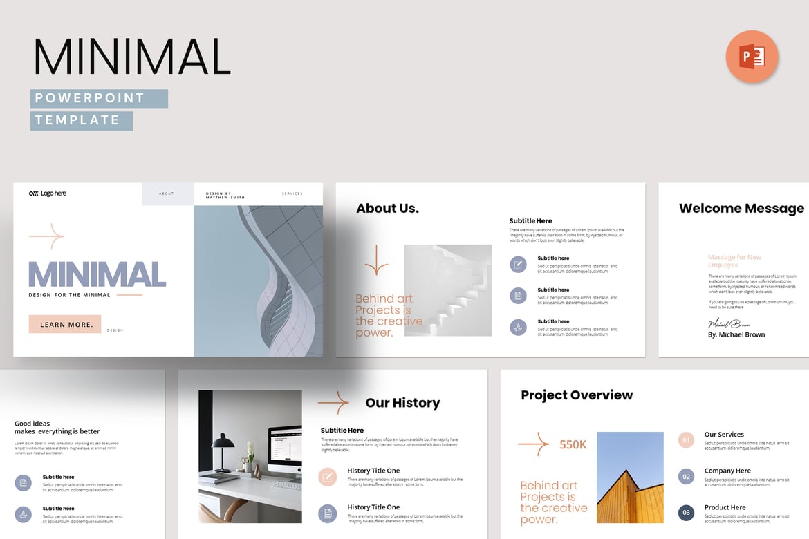 Template PowerPoint Minimalis yang Elegan dan Profesional