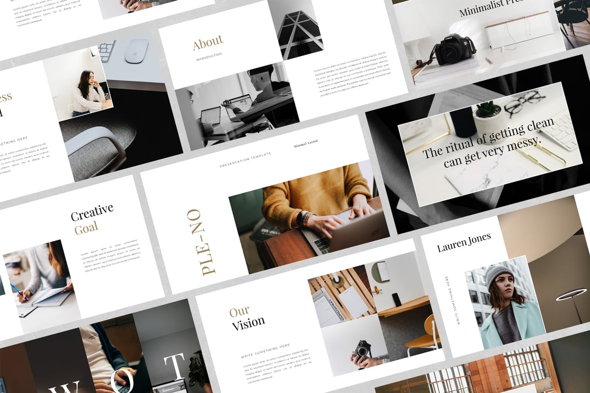 Template Presentasi PowerPoint Minimalis yang Modern