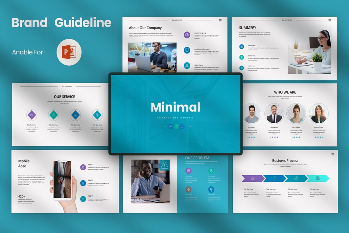 Template PowerPoint Minimalis untuk Presentasi yang Profesional