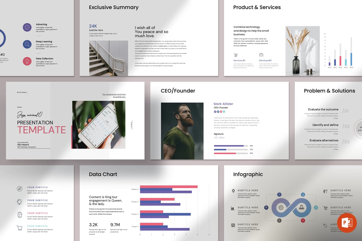 Template Presentasi PowerPoint Minimalis yang Menarik
