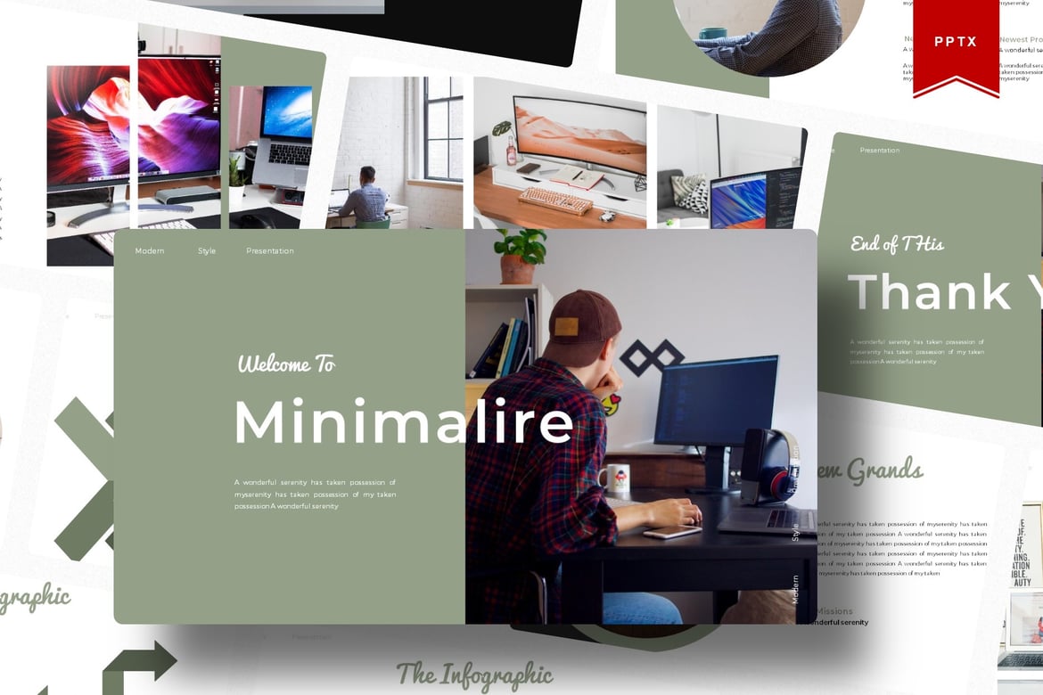 Template Presentasi Minimalire | Powerpoint yang Stylish dan Profesional
