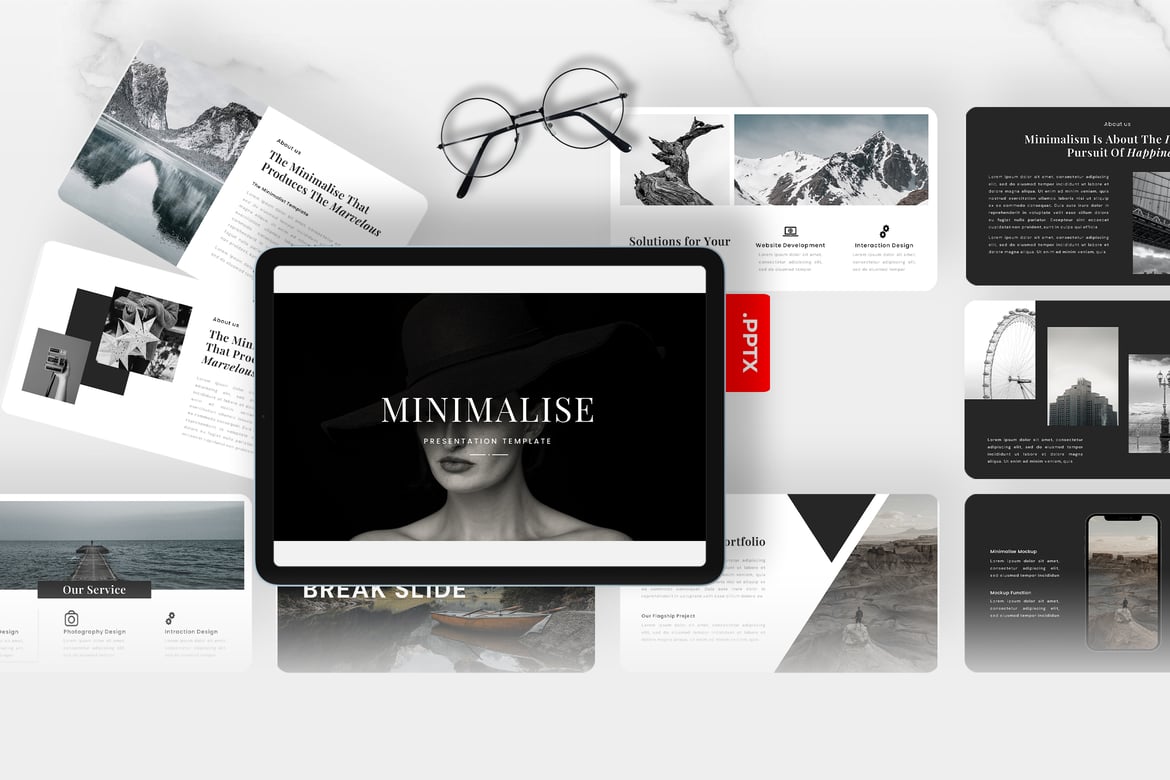 Template PowerPoint Minimalis – Minimalise yang Elegan