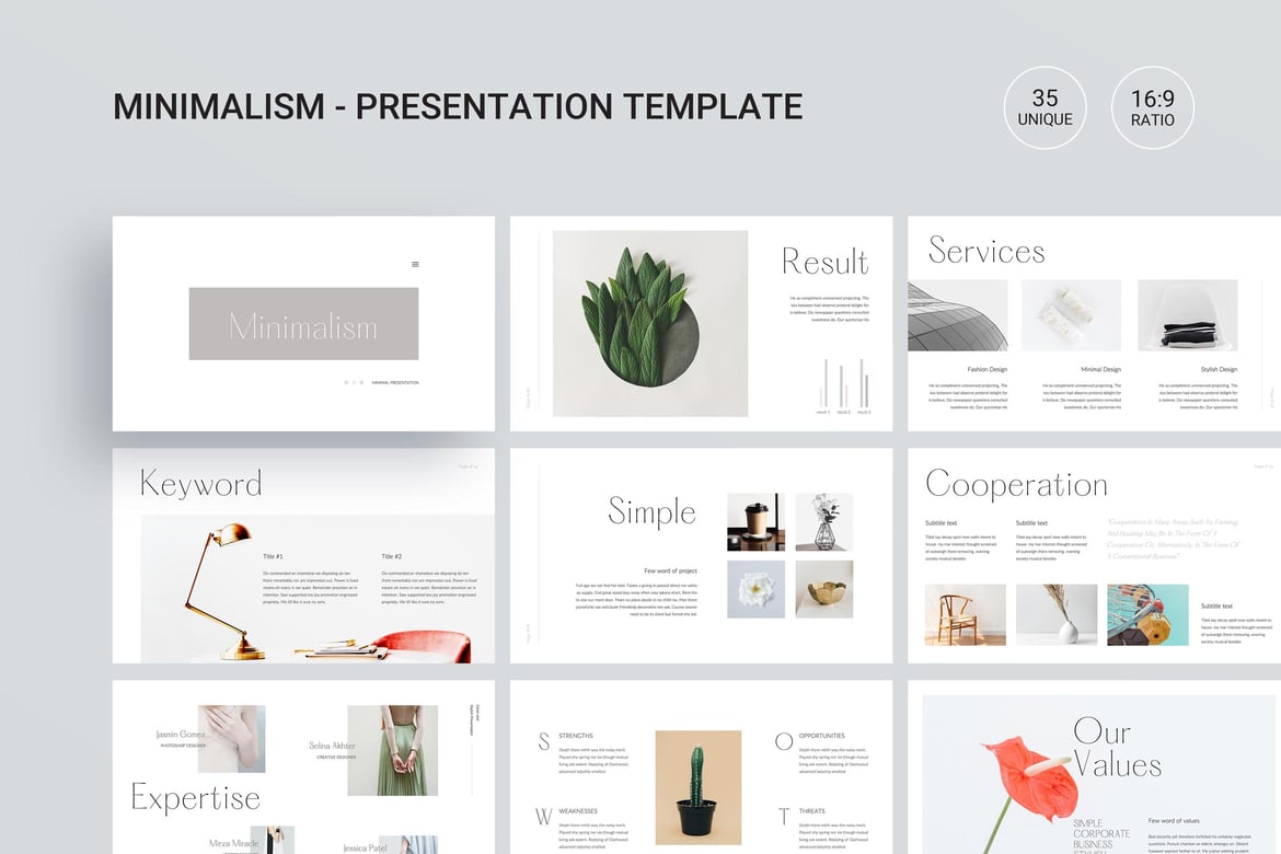 Template Presentasi PowerPoint Minimalis yang Modern dan Fungsional