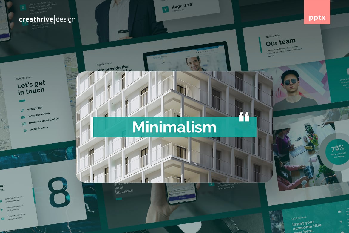 Template PowerPoint Minimalis untuk Presentasi Profesional