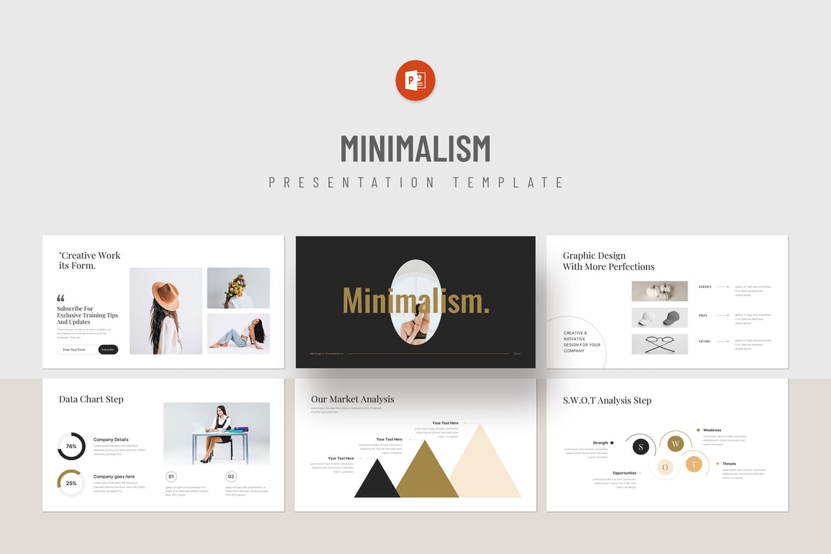 Template Presentasi PowerPoint Minimalis yang Modern