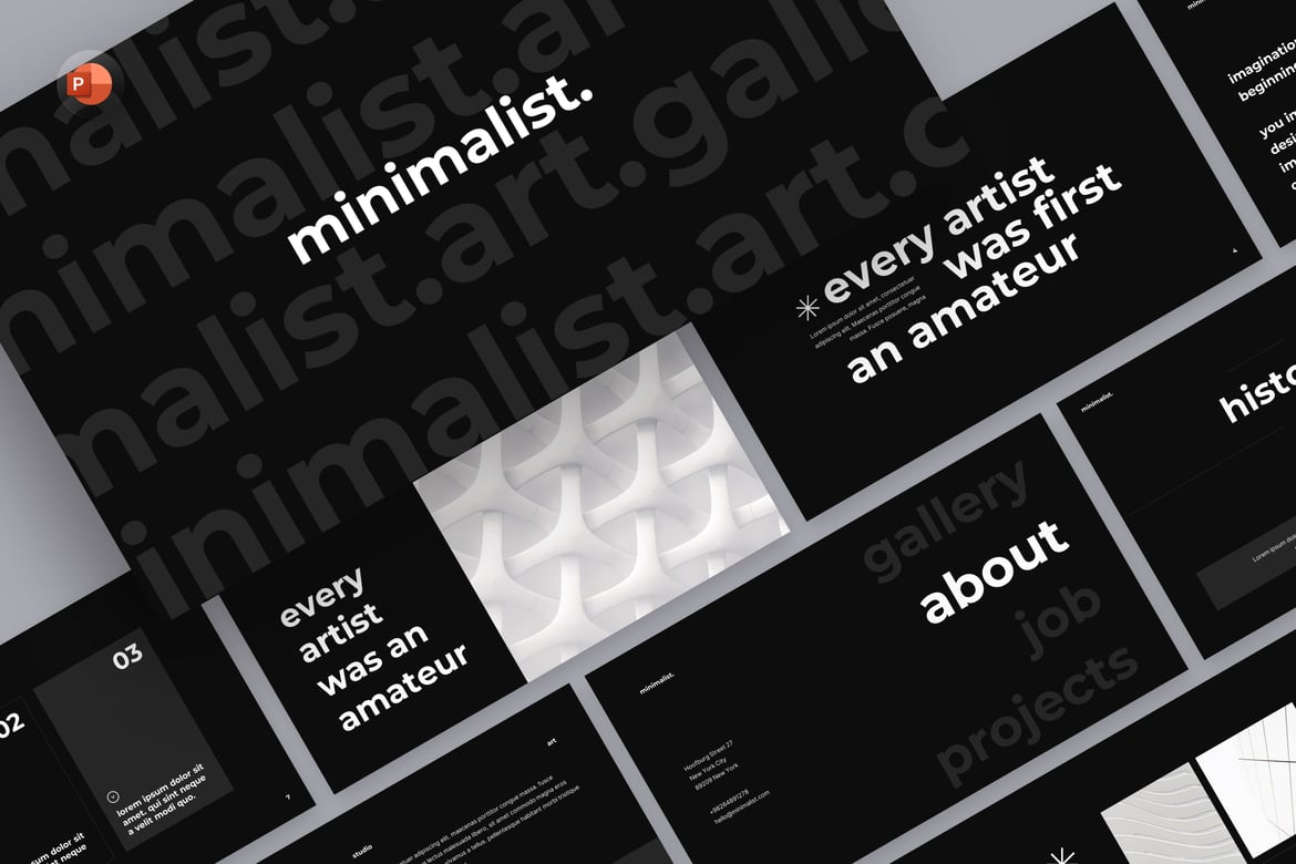 Template Presentasi PowerPoint Minimalis yang Menarik