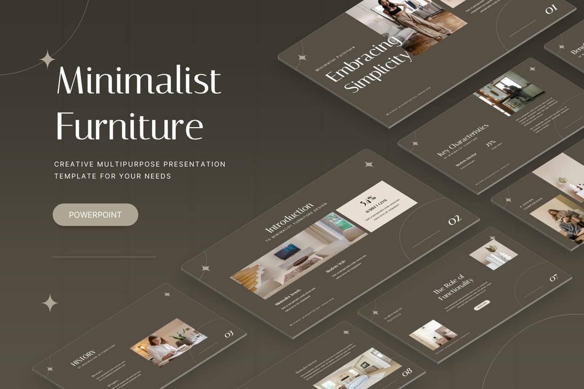 Template Presentasi PowerPoint Minimalis yang Elegan