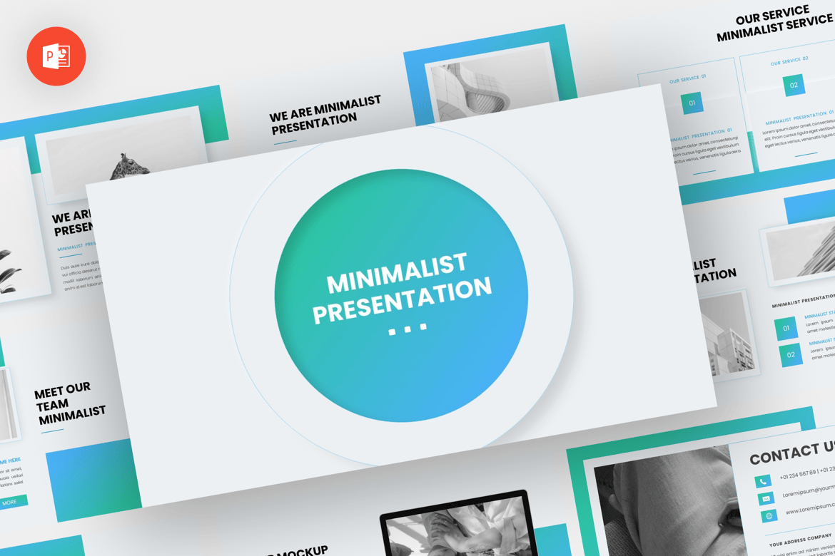 Template PowerPoint Minimalis - Desain Modern dan Profesional