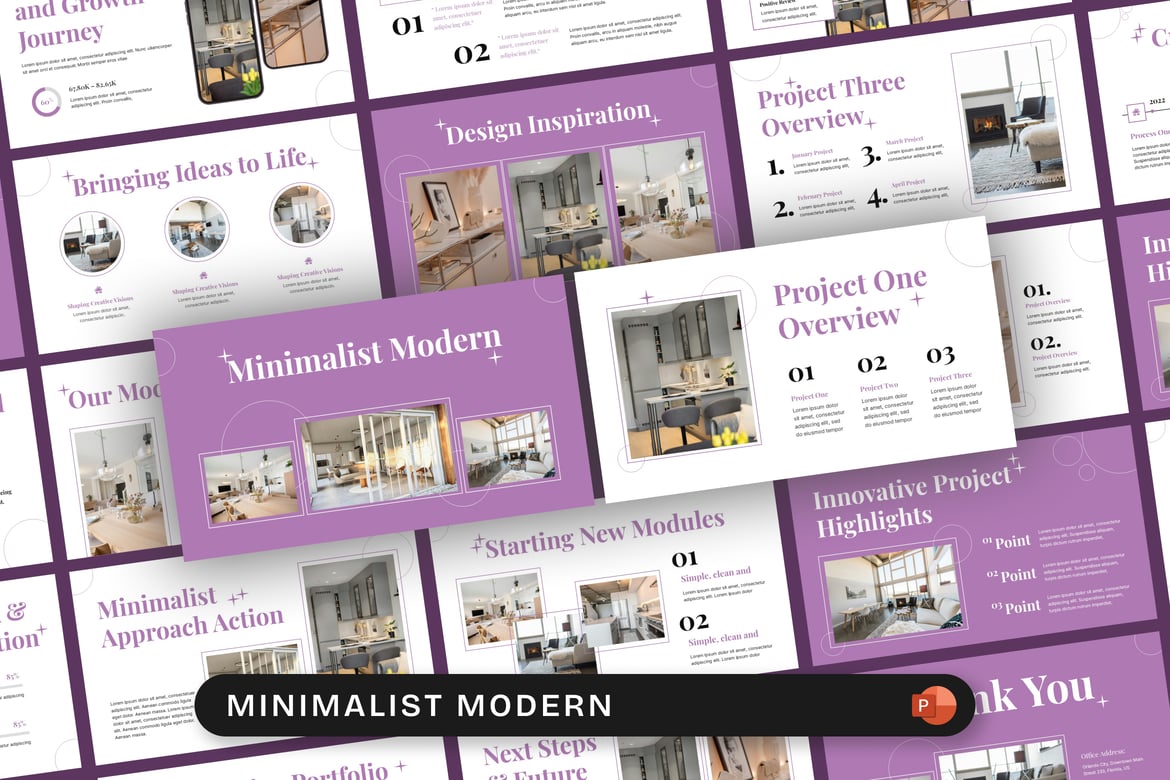 Template Presentasi PowerPoint Minimalis Modern yang Elegan