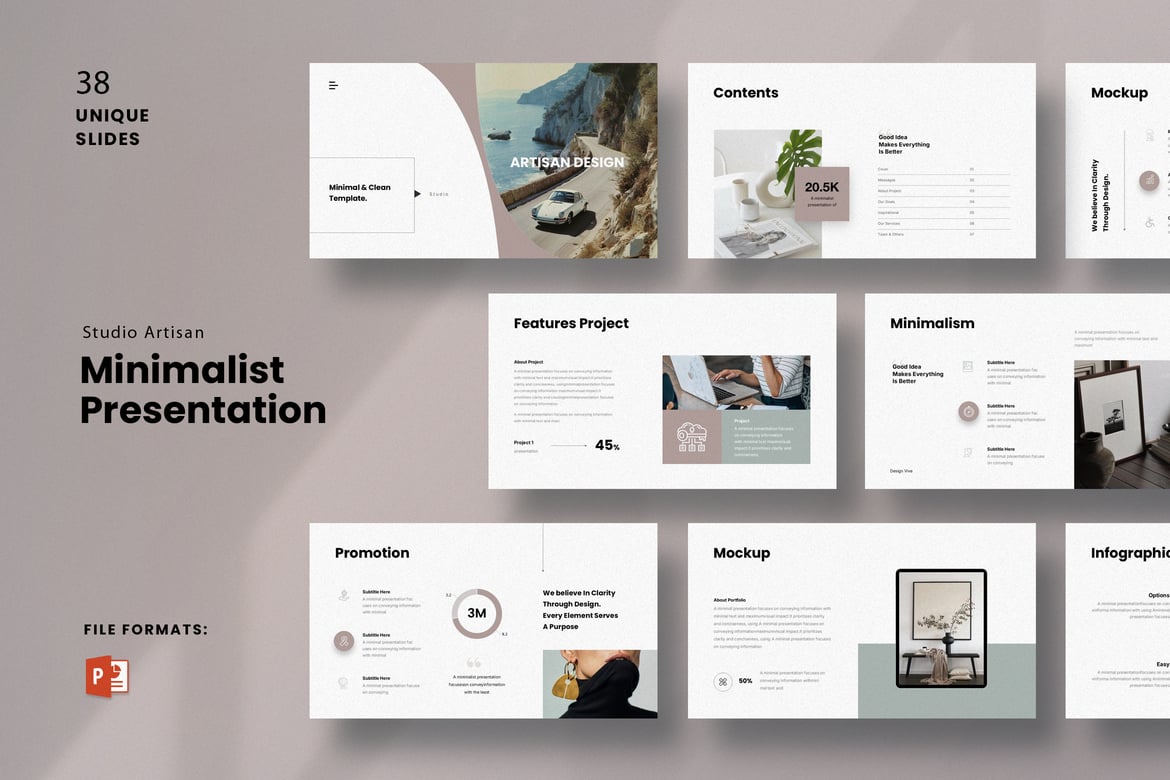 Template Presentasi PowerPoint Minimalis yang Modern dan Profesional