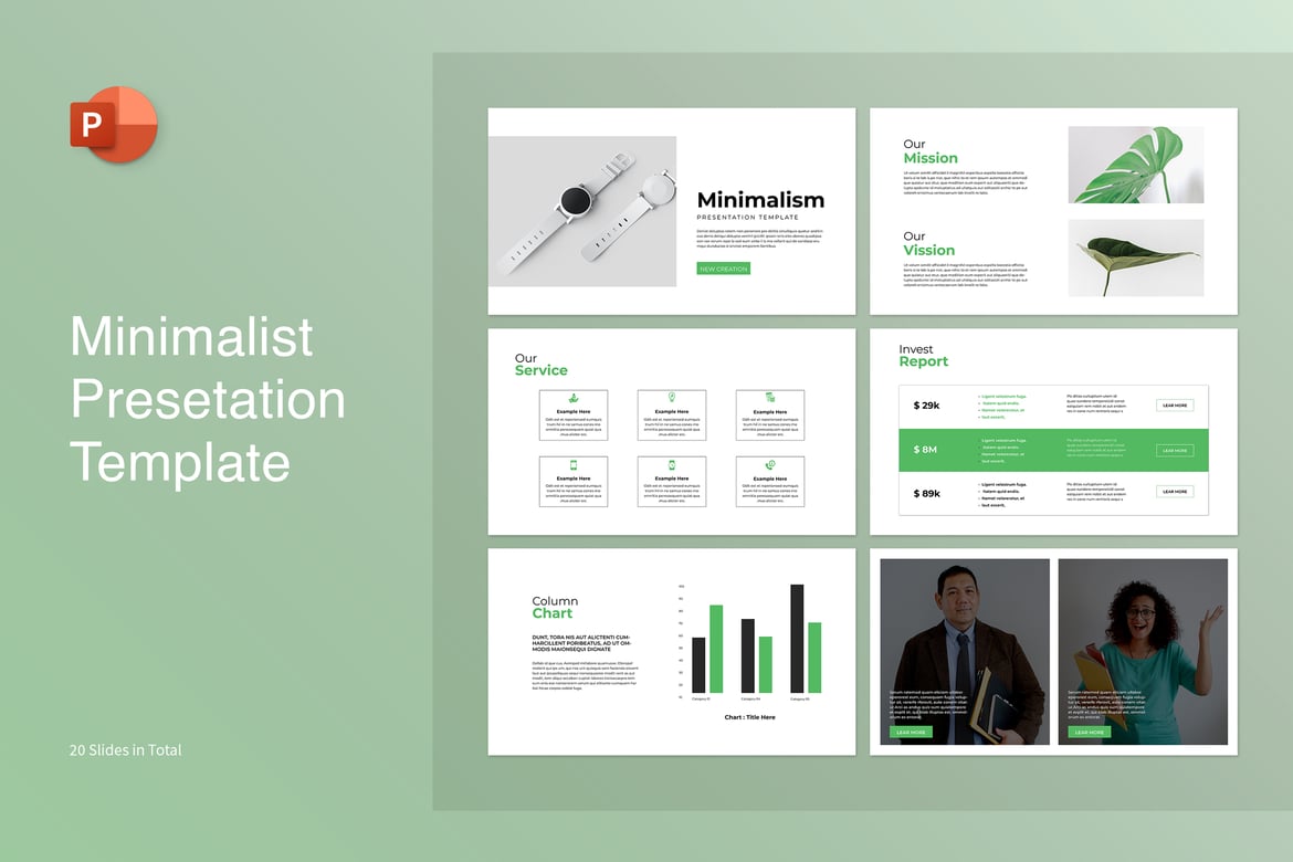 Template Presentasi PowerPoint Minimalis yang Elegan