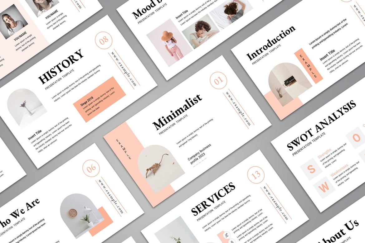 Template Presentasi PowerPoint Minimalis yang Menarik