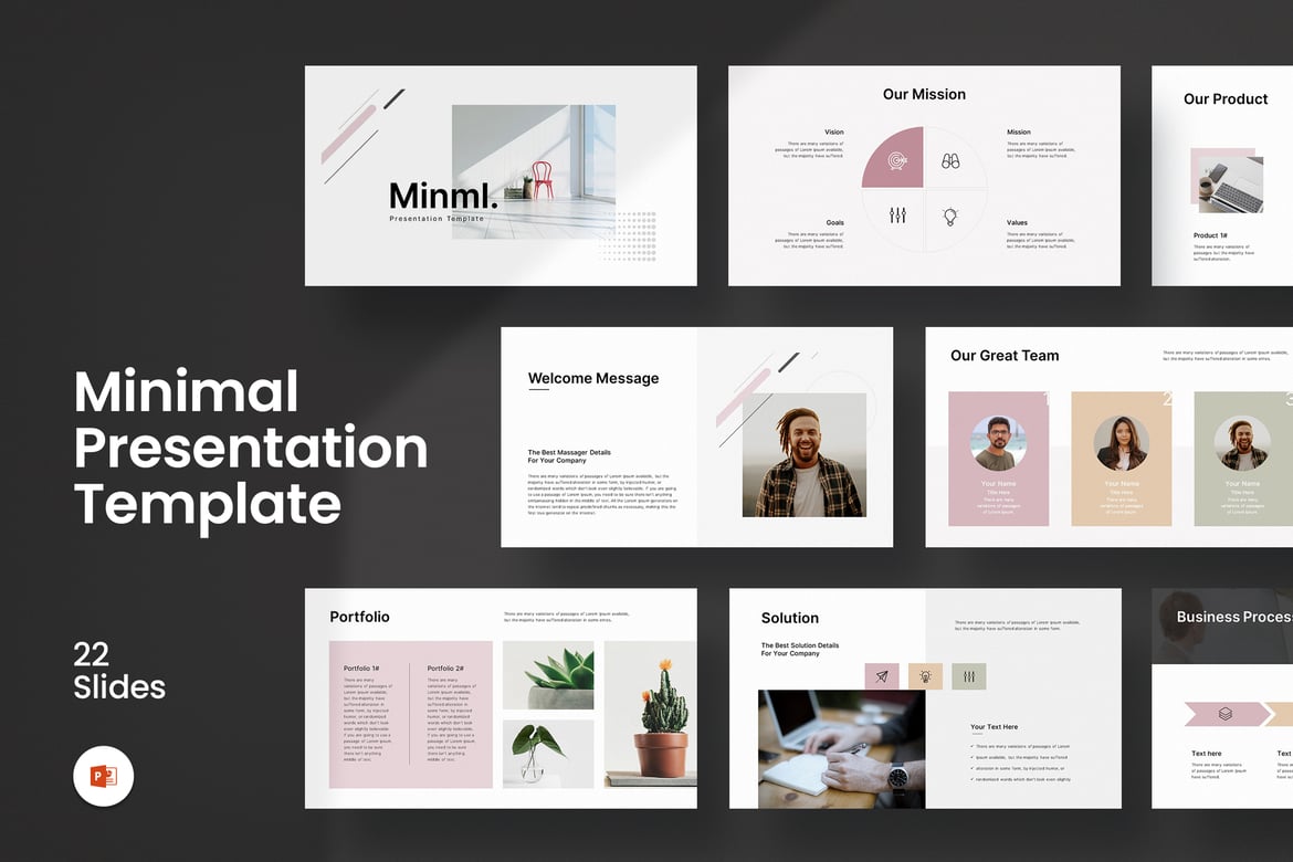 Template Presentasi PowerPoint Minimalis yang Elegan