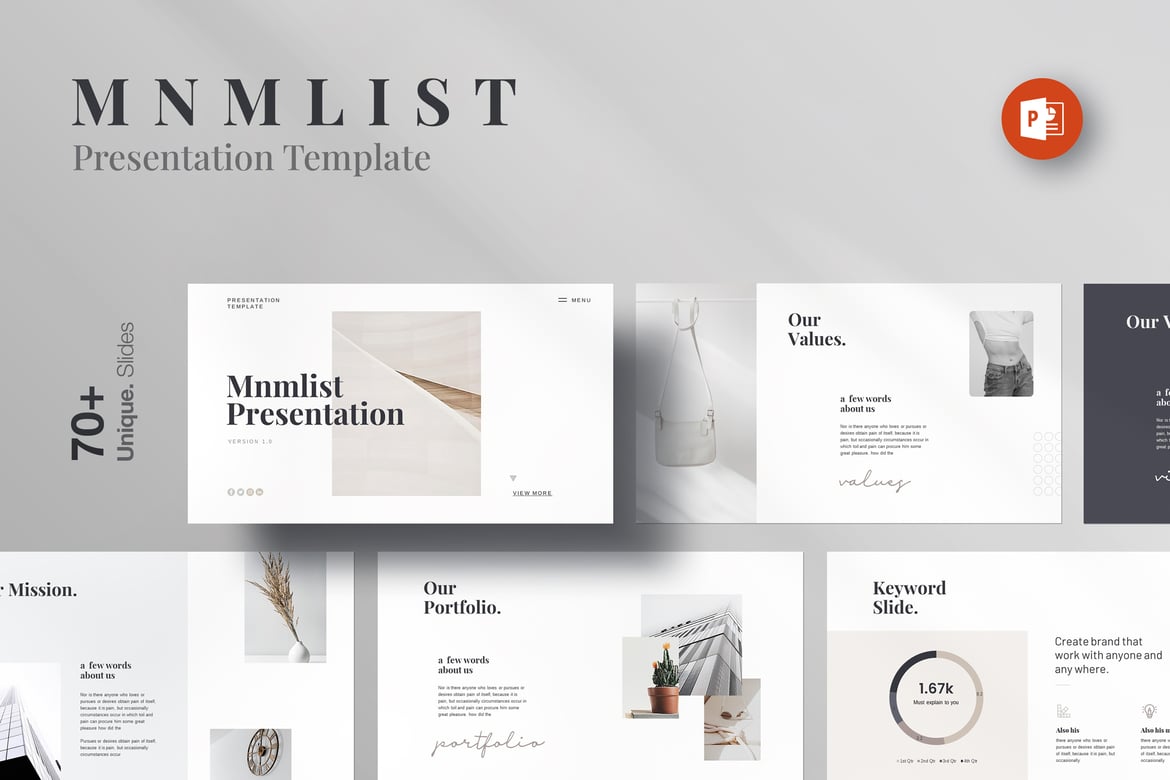 Template Presentasi PowerPoint Minimalis yang Menarik