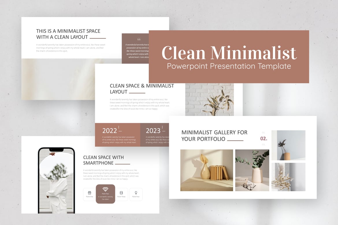 Template Presentasi Powerpoint Minimalis yang Modern dan Profesional