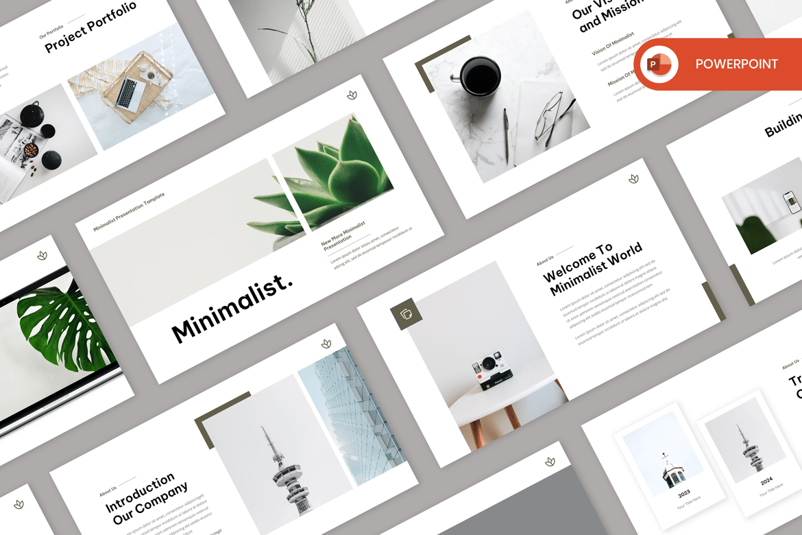 Template PowerPoint Minimalis yang Elegan dan Profesional