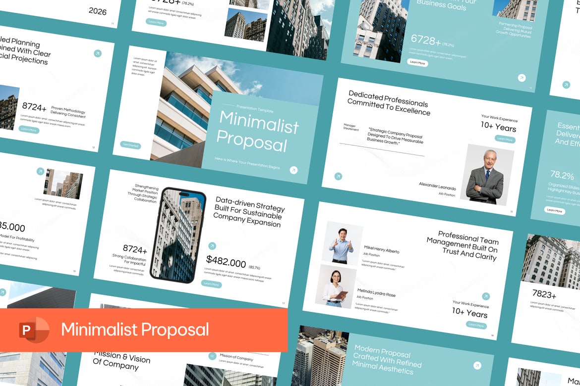 Template Presentasi Proposal Minimalis yang Menarik