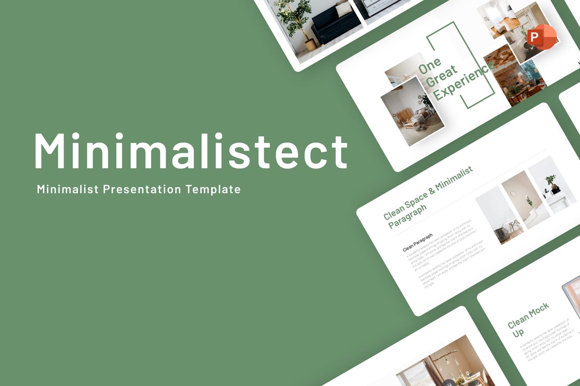 Template PowerPoint Minimalis Minimalistect untuk Presentasi Profesional