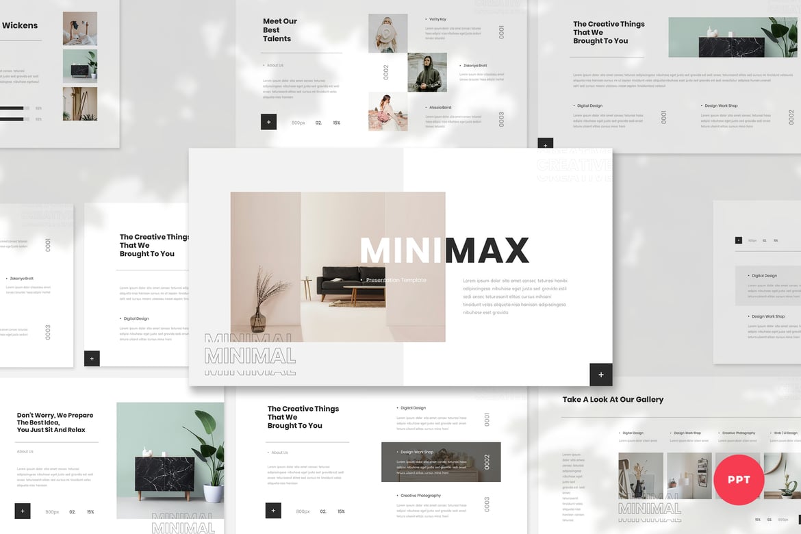 Minimax - Template PowerPoint Minimalis yang Kreatif