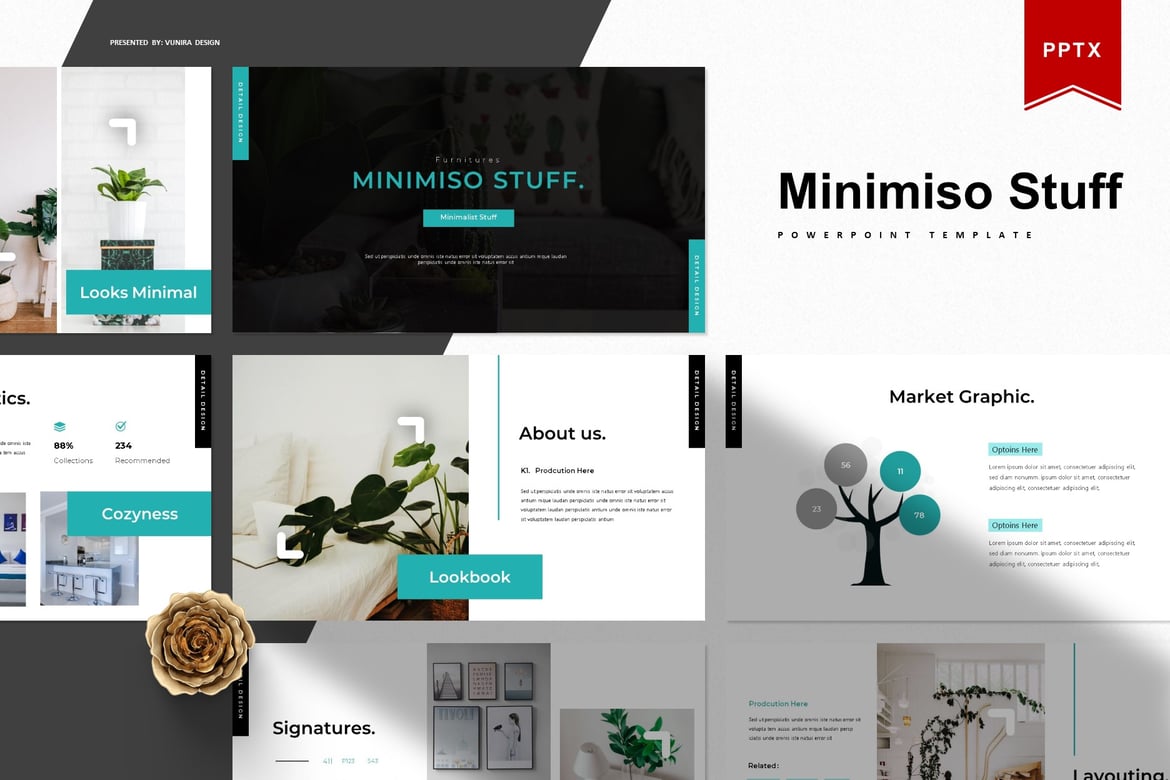 Template Presentasi PowerPoint Minimiso yang Menarik dan Profesional