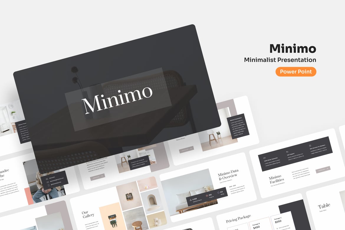 Minimo - Template PowerPoint Minimalis yang Elegan