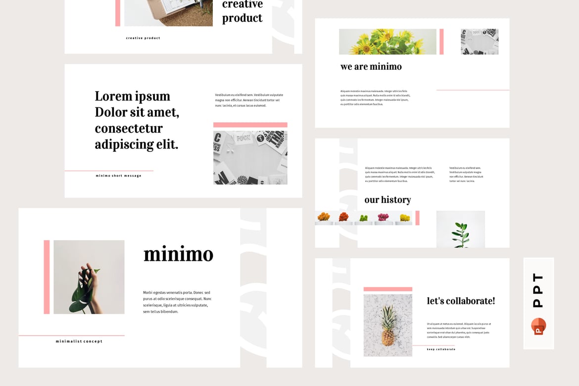 MINIMO - Template PowerPoint Minimalis untuk Presentasi Profesional