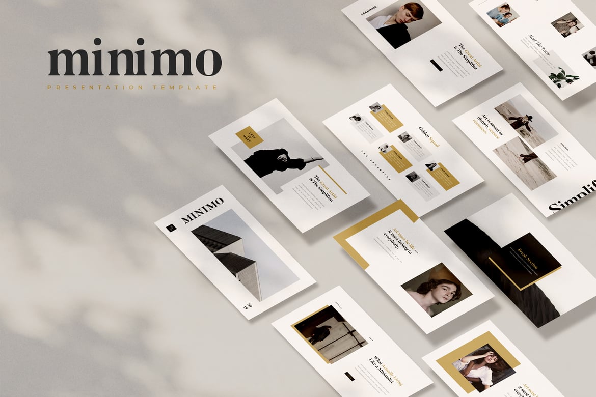 Template Powerpoint Minimalis yang Menawan