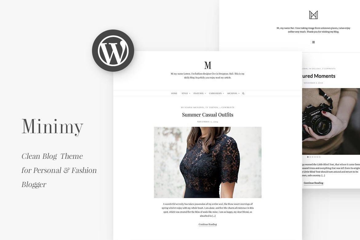 Minimy - Tema WordPress Pribadi dan Fashion yang Responsif dan Bersih