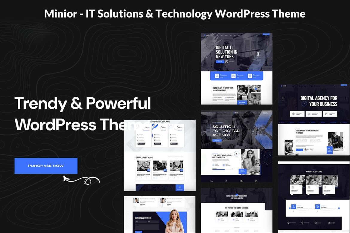 Minior - Tema WordPress Solusi IT dan Teknologi Terbaik