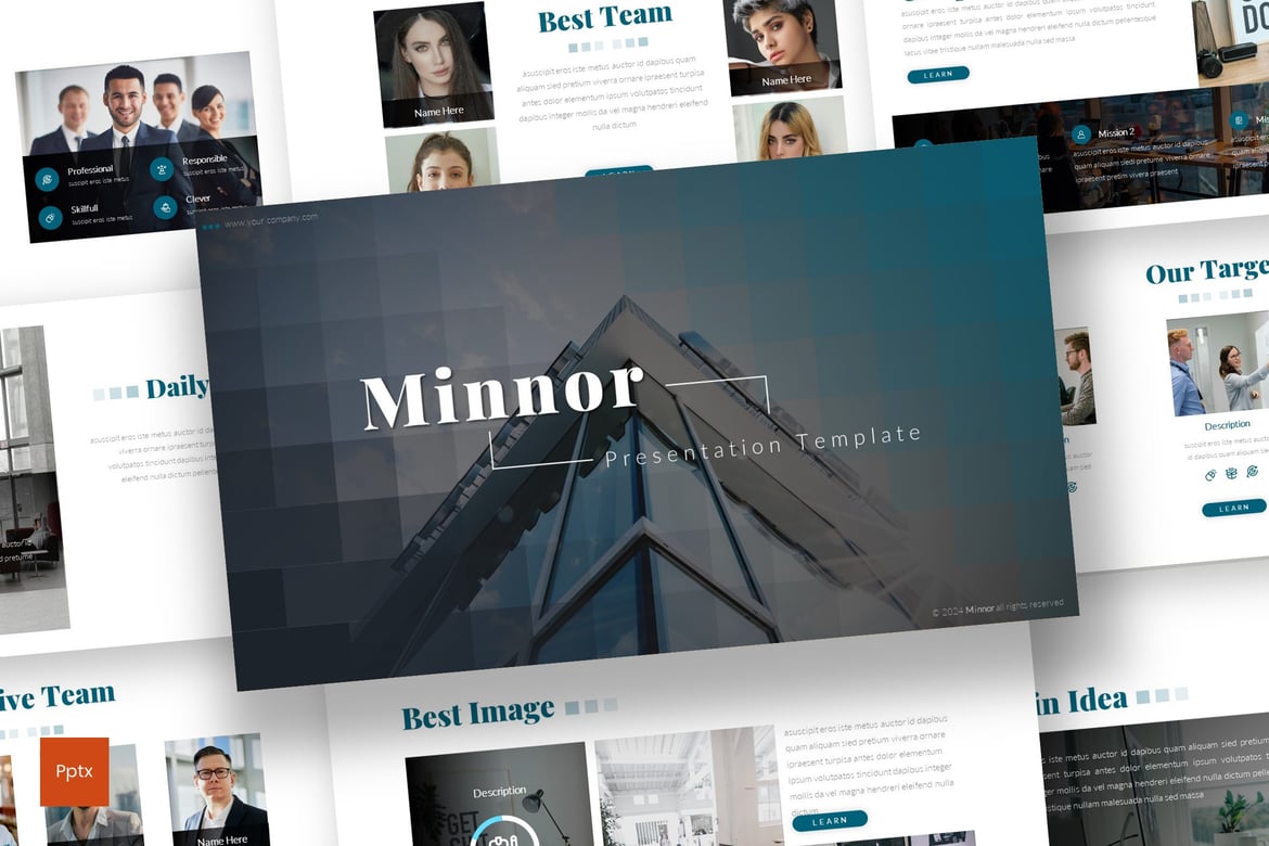Minnor - Template Powerpoint Profesional untuk Bisnis Anda