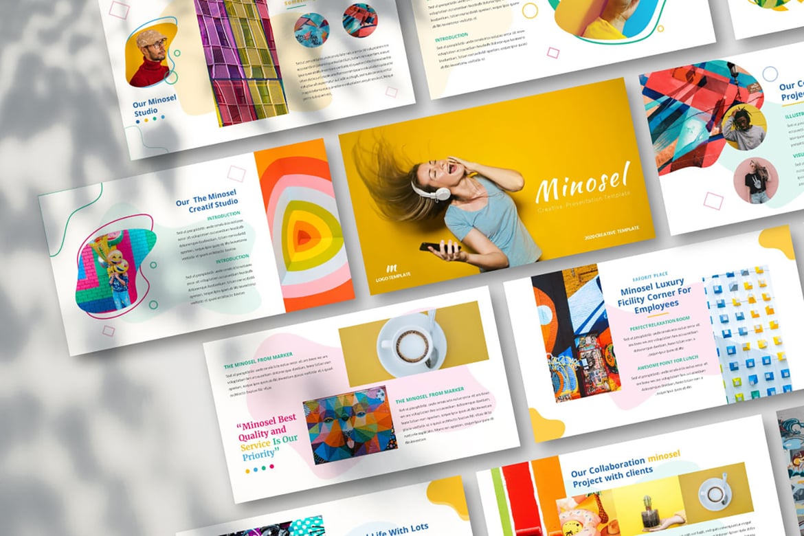 Template PowerPoint Minosel yang Modern dan Profesional