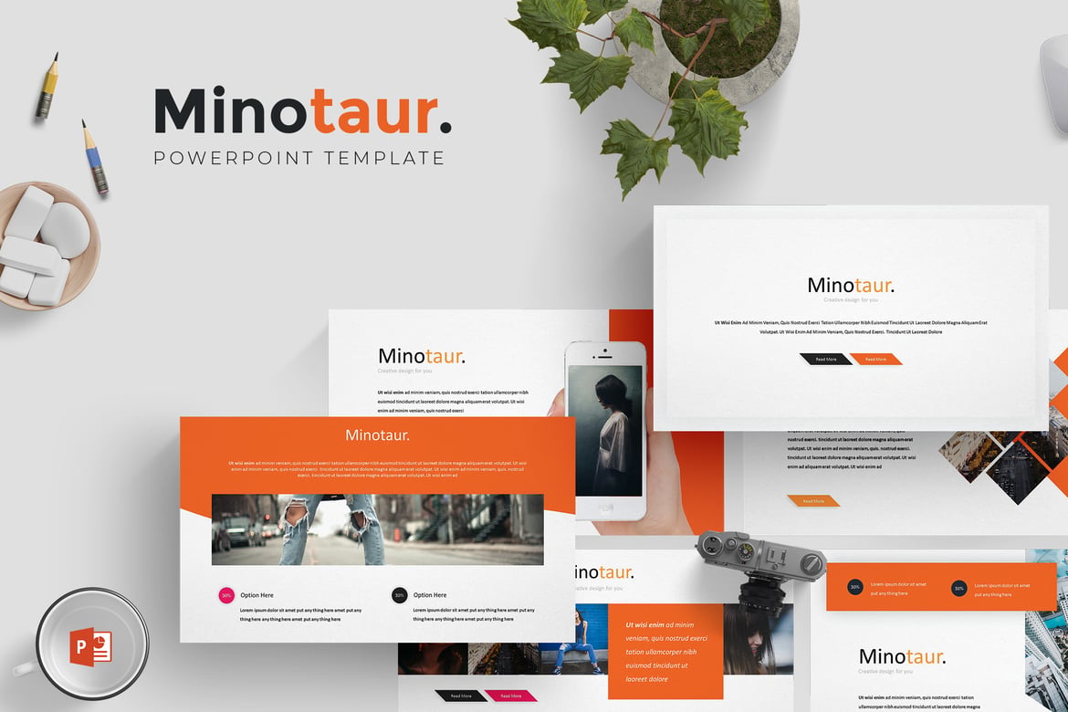 Template Powerpoint Minotaur - Solusi Presentasi Profesional