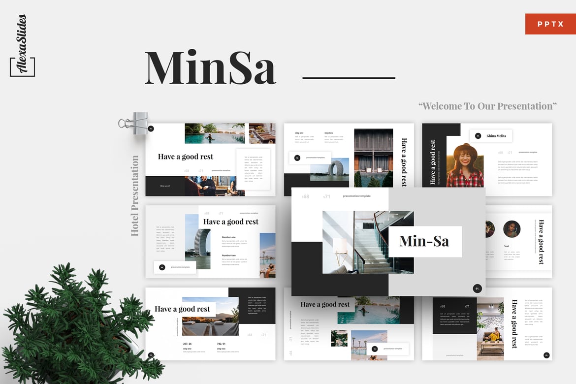 Template Powerpoint Hotel MinSa yang Menarik dan Fleksibel