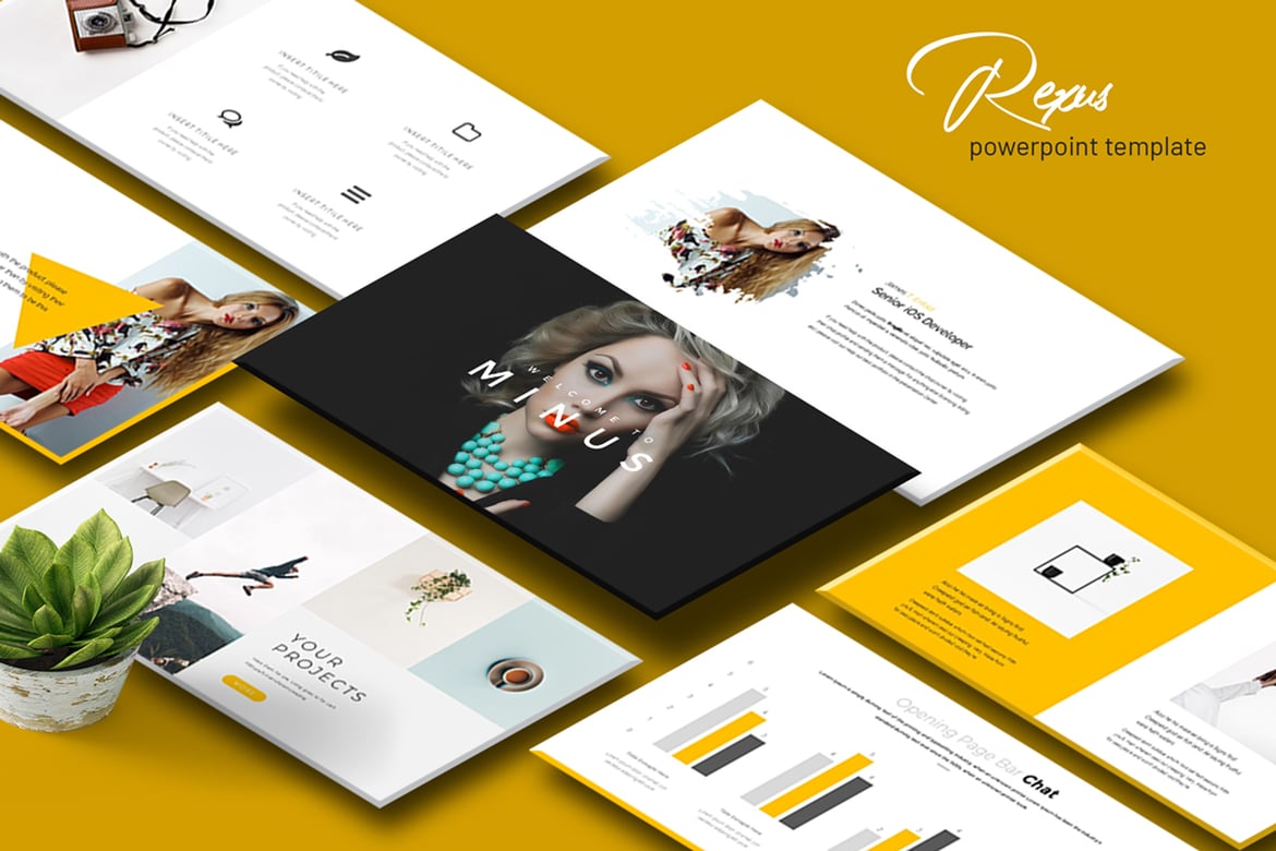 Minus - Template Presentasi PowerPoint Profesional