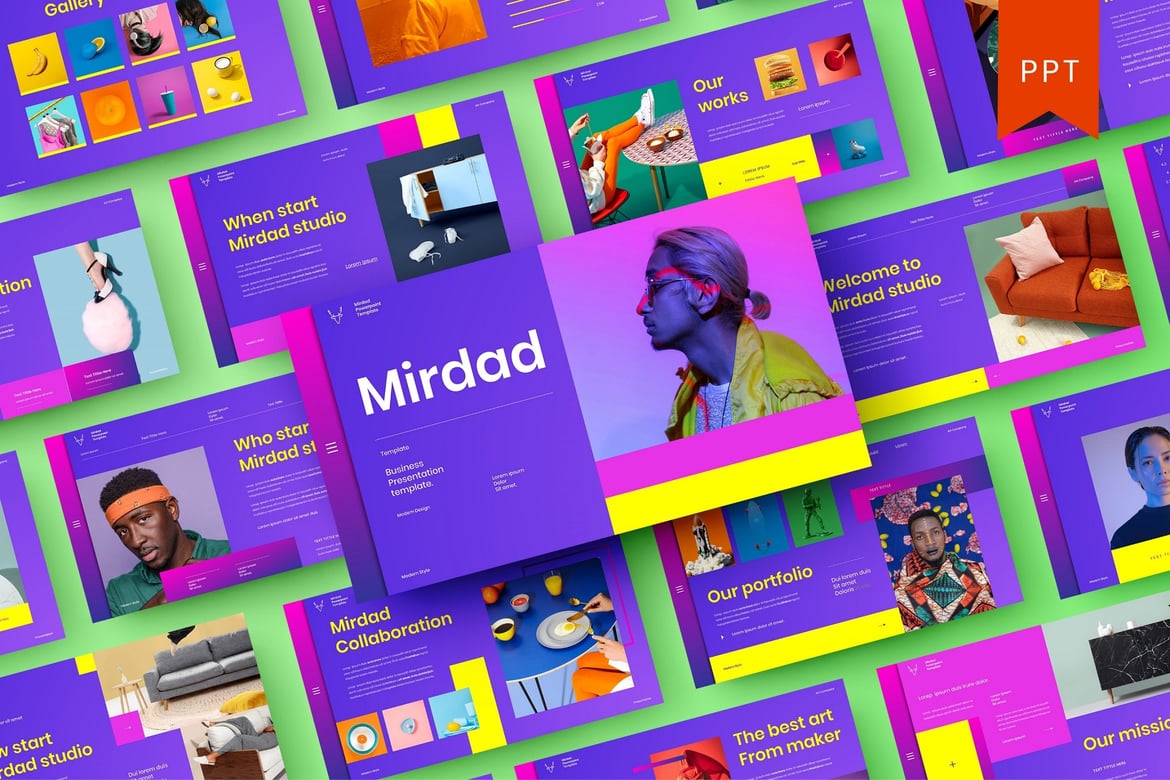 Mirdad – Template PowerPoint Bisnis yang Menarik