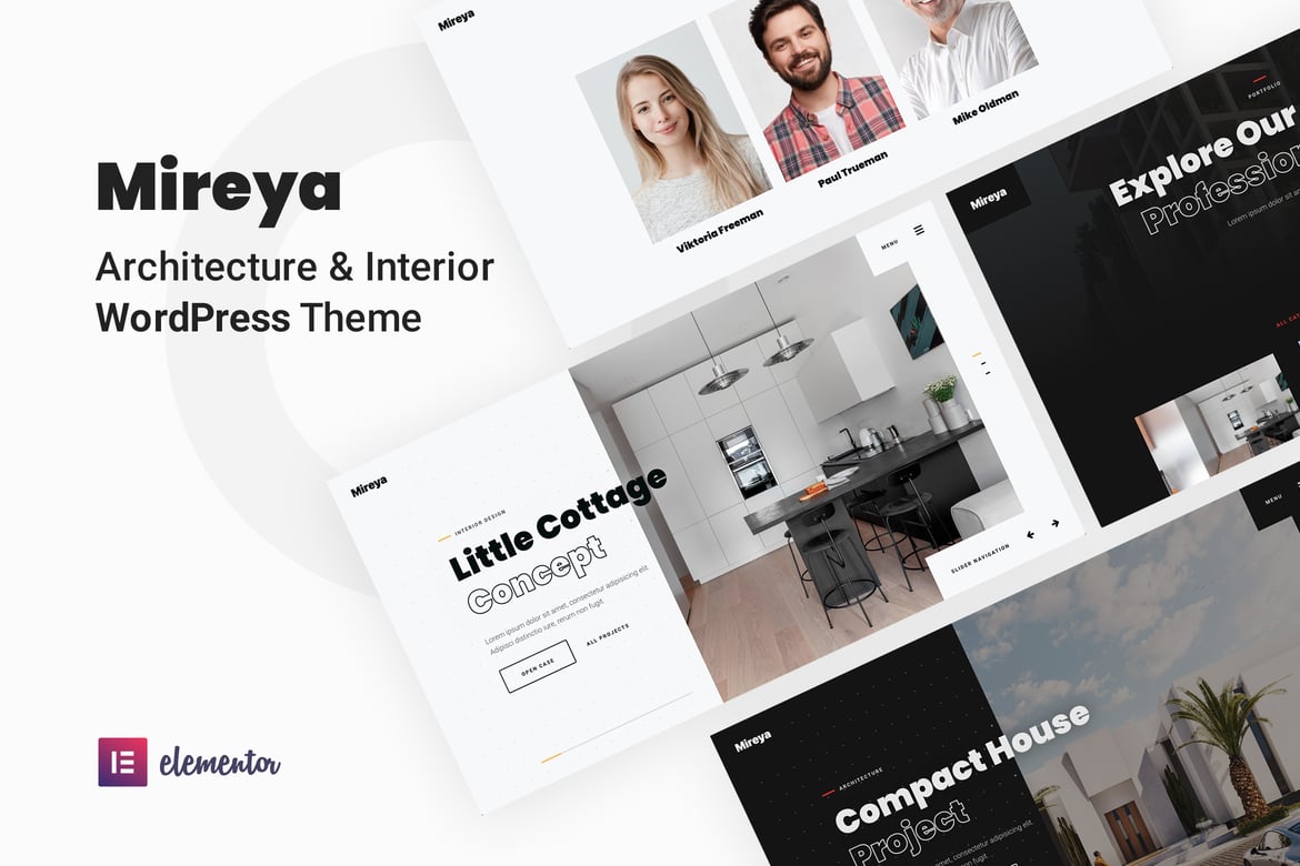 Tema WordPress Mireya - Solusi Desain Arsitektur & Interior yang Menawan
