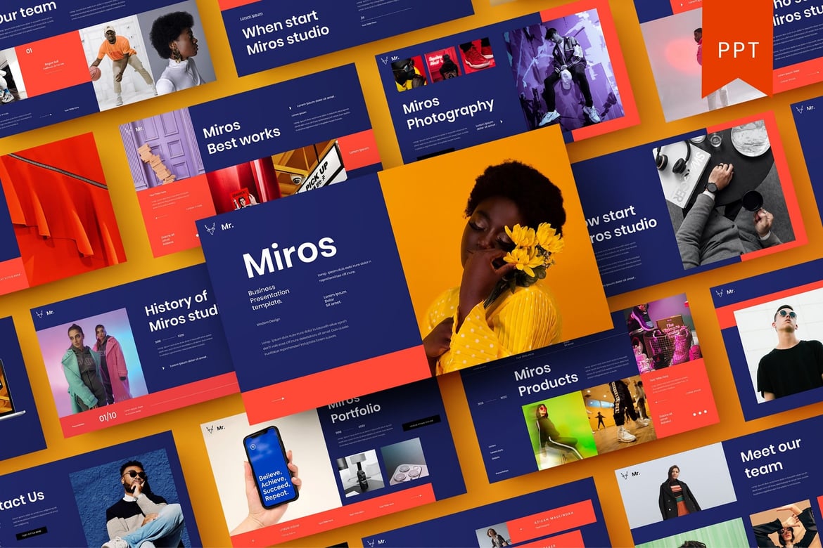 Miros – Template PowerPoint Bisnis Profesional