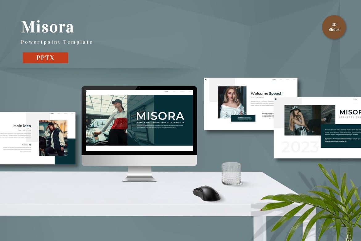 Template Powerpoint Misora - Solusi Presentasi Profesional Anda