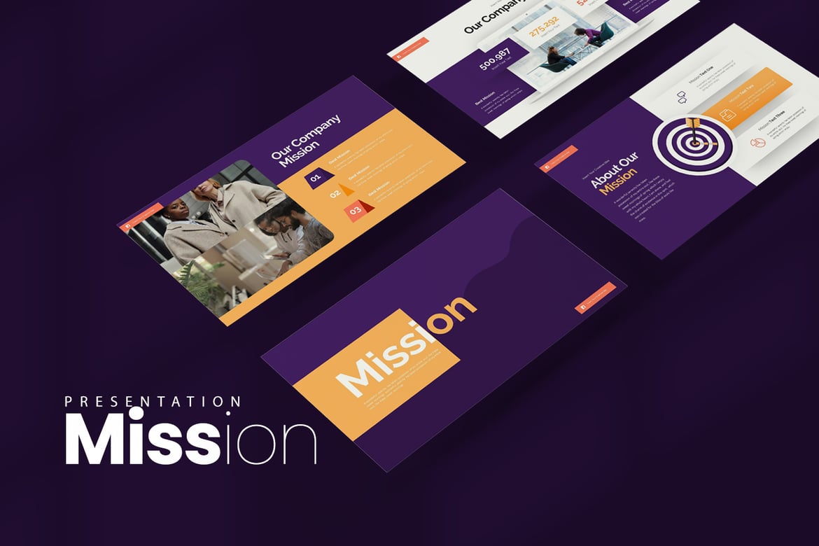 Template PowerPoint Misi yang Menarik dan Profesional