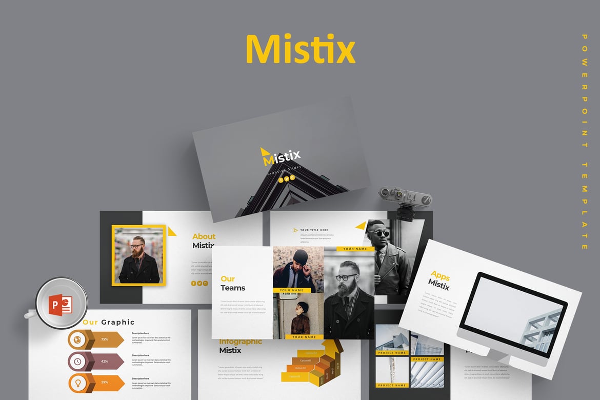 Mistix - Template PowerPoint Serbaguna yang Menarik