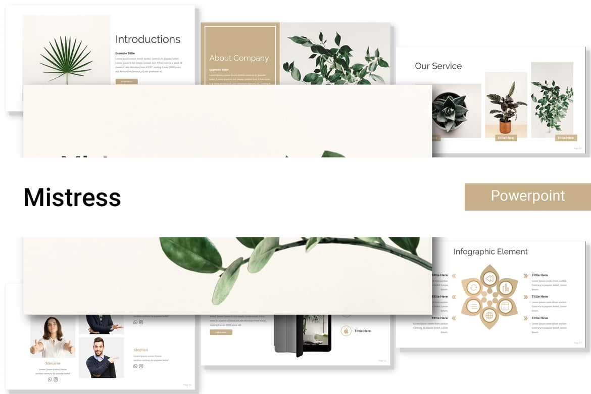 Template Presentasi Powerpoint Profesional