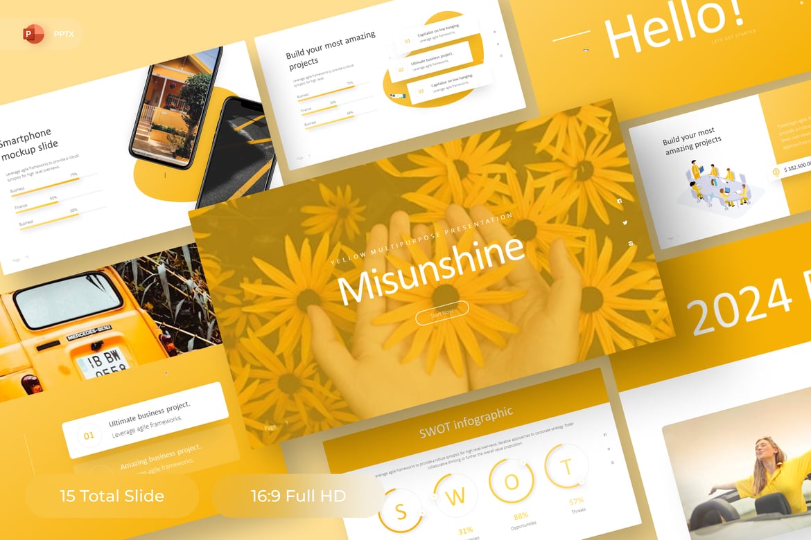 Misunshine - Template PowerPoint Serbaguna untuk Presentasi Menarik