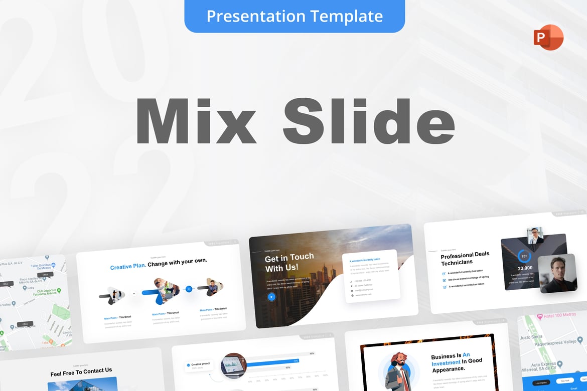 Template PowerPoint Mix Slide yang Menarik dan Profesional
