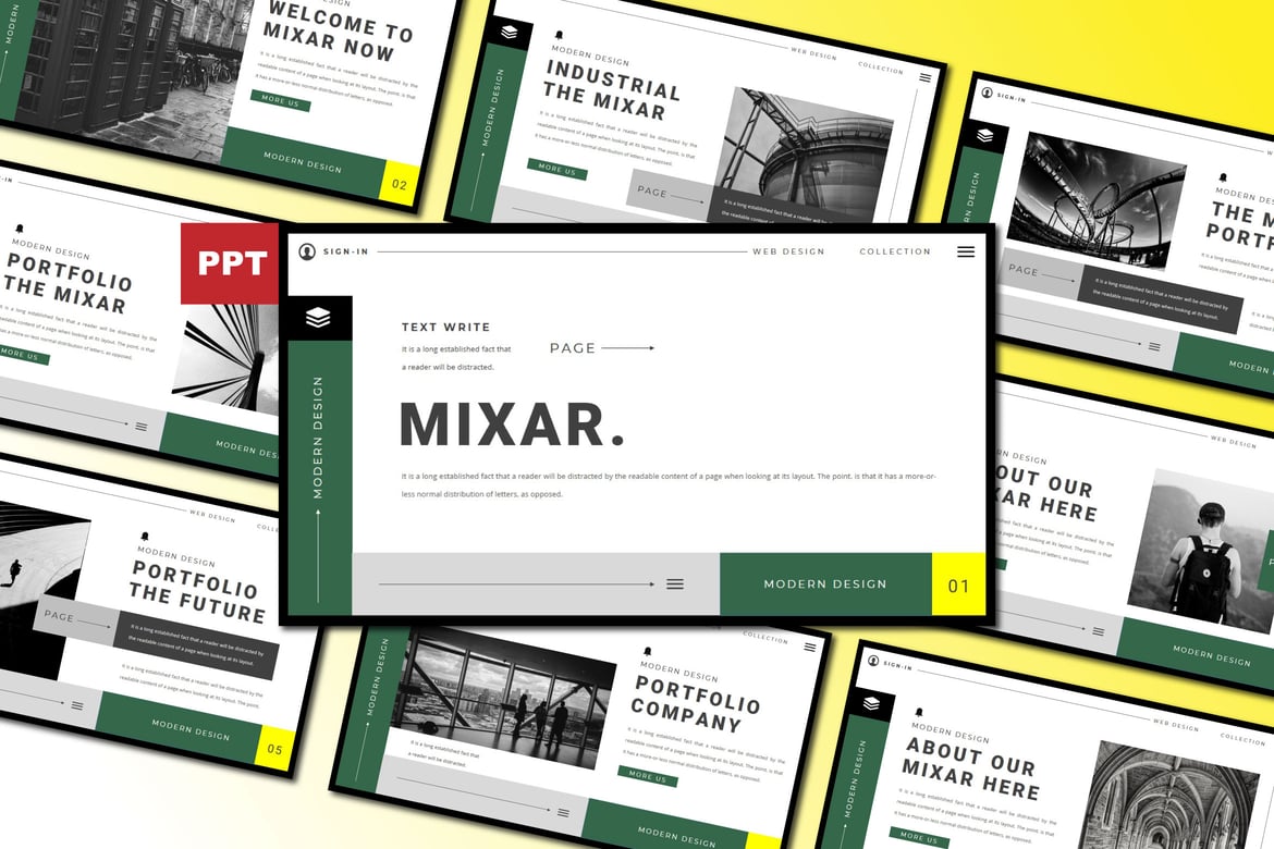 Template PowerPoint Mixar yang Menarik dan Profesional