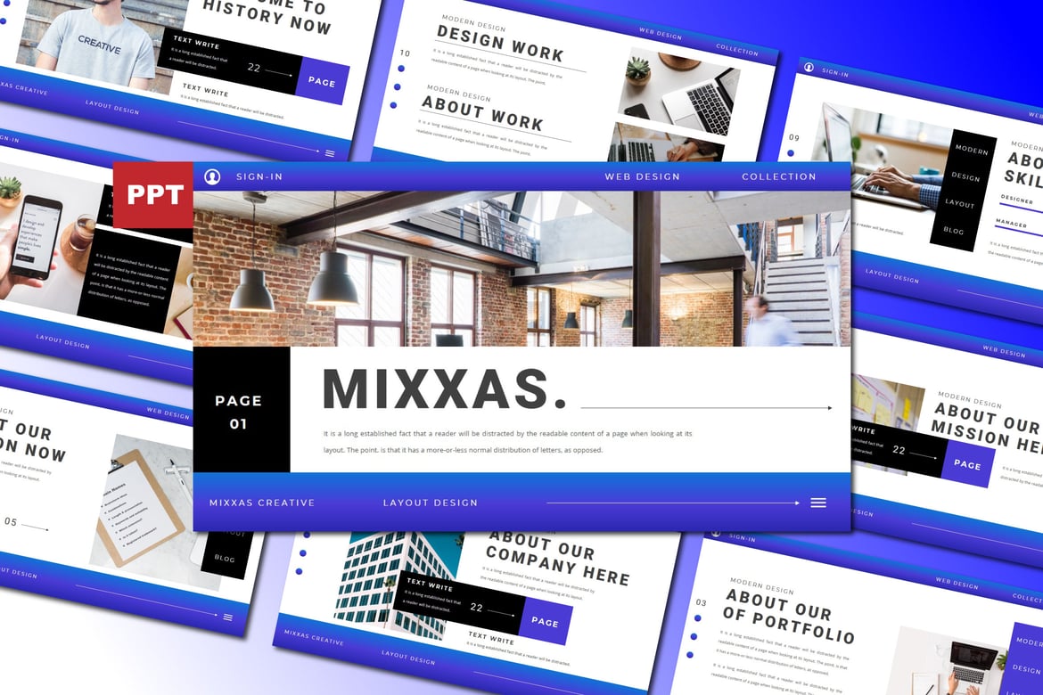 Template PowerPoint Mixxas yang Menarik dan Profesional