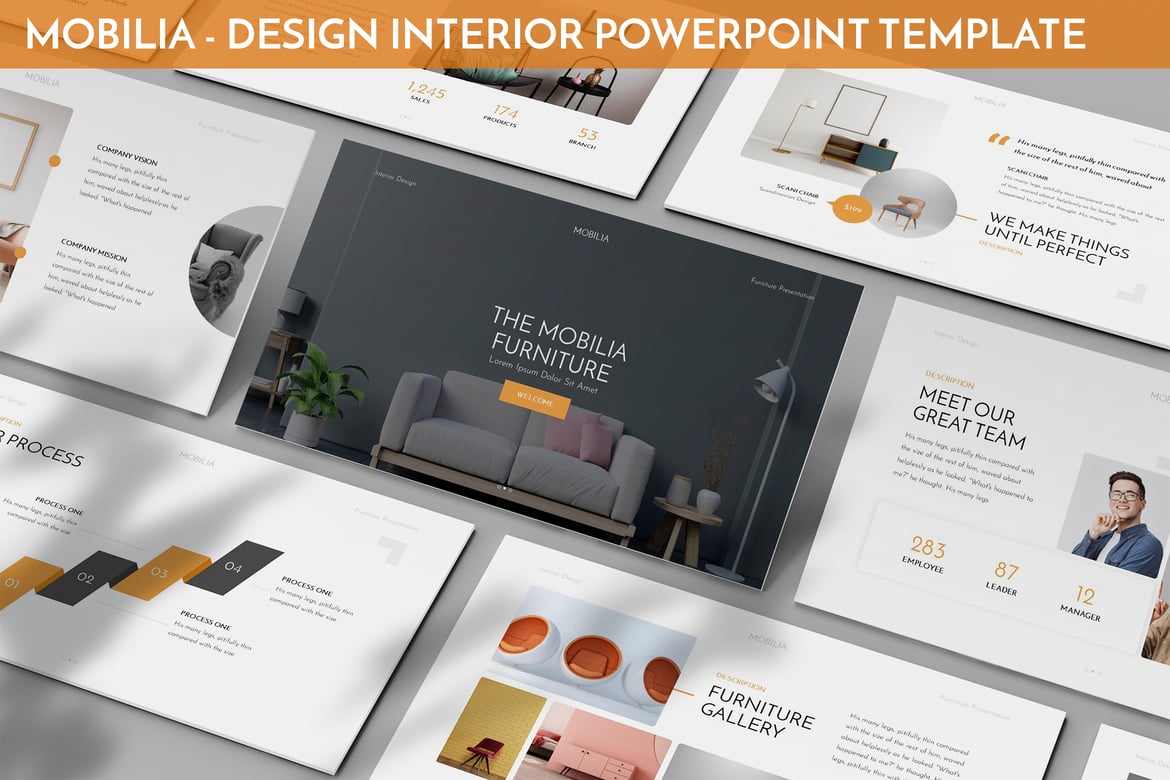 Mobilia - Template Presentasi Interior yang Modern dan Minimalis