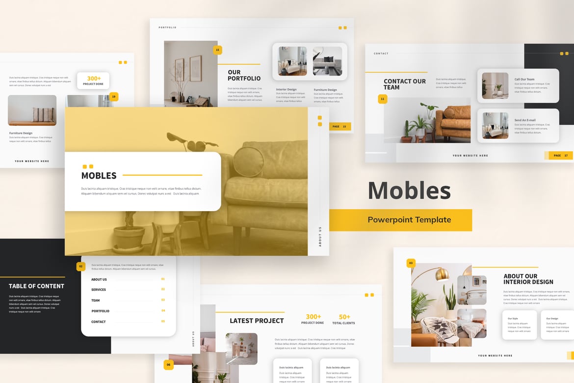 Template Presentasi Interior Modern dan Kreatif