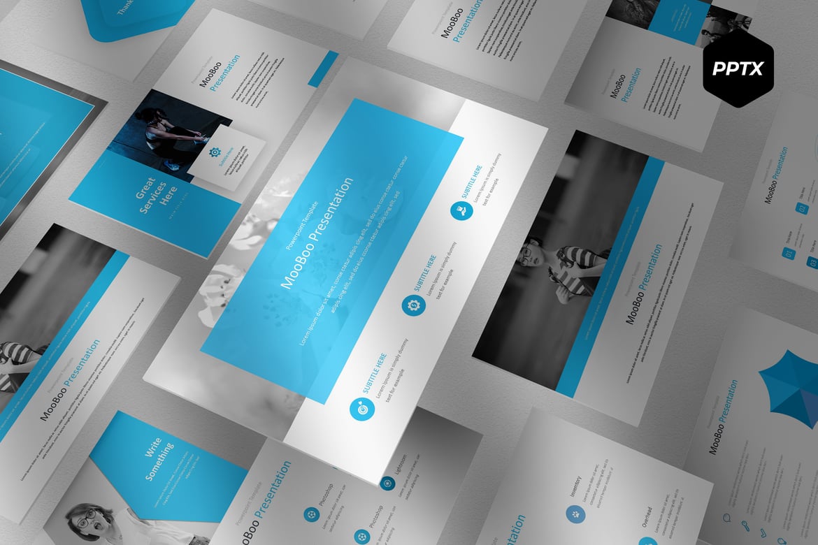 Moboo - Template PowerPoint Serbaguna yang Menarik